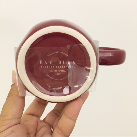 Rae Dunn APPLE CIDER Coffee Mug with wooden lid - Picture 4 of 4